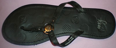 Play with Roxy's wife's leather flip flop #22951237