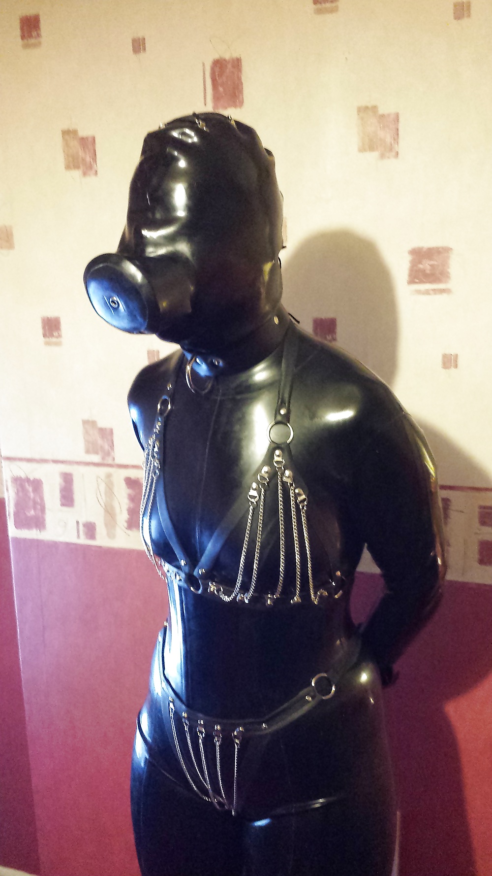 Slave girl in rubber  #32785130