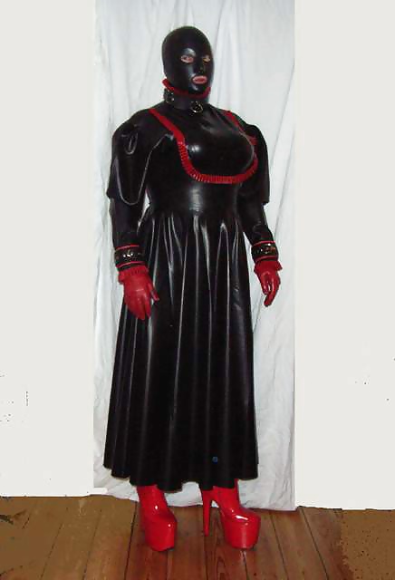 SheilaFetishTV, Black Long Latex Dress #29059170