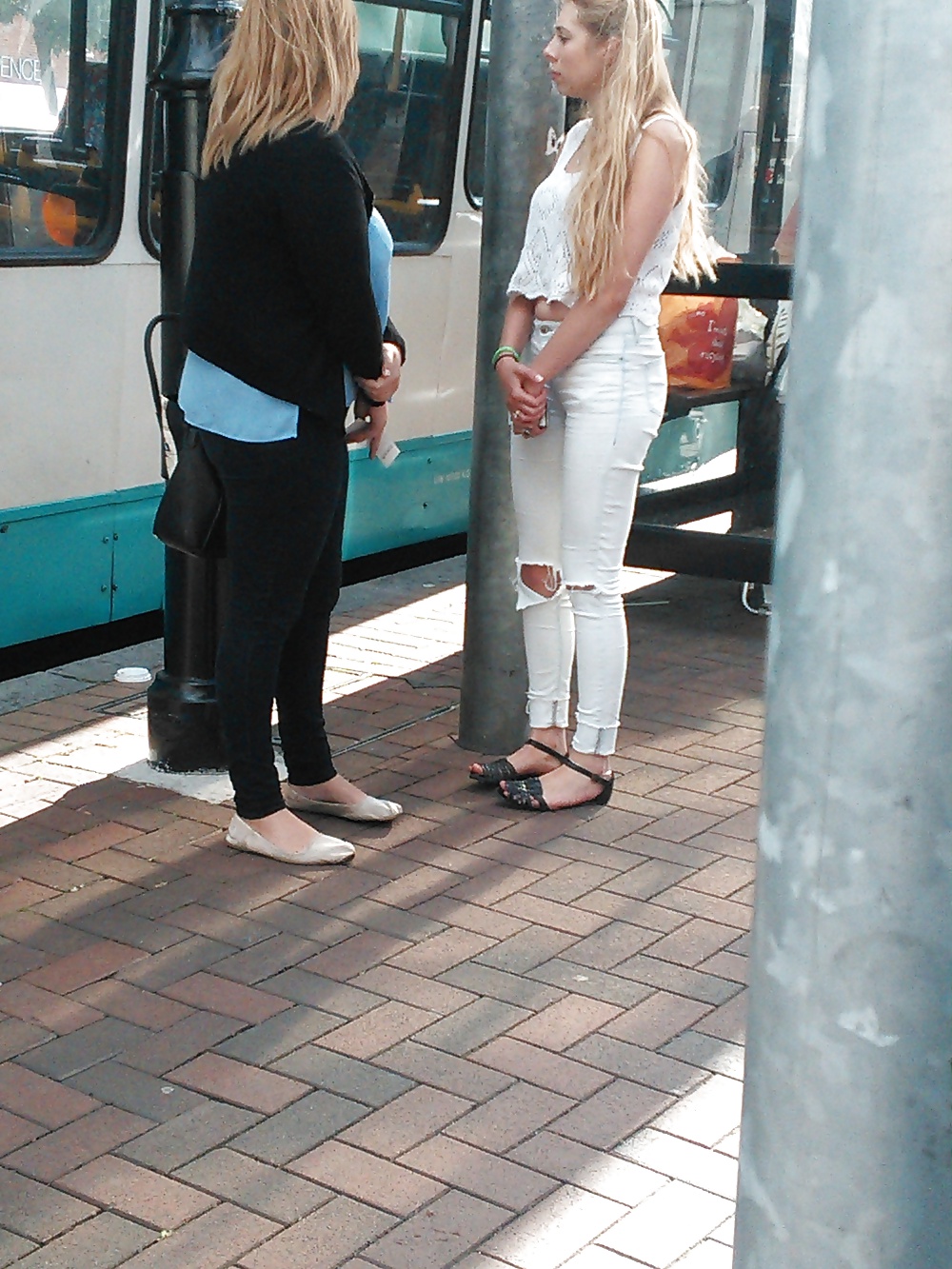 Londonperv's Candids 2014 - August vol 1 (At the Bus Stop) #33011116