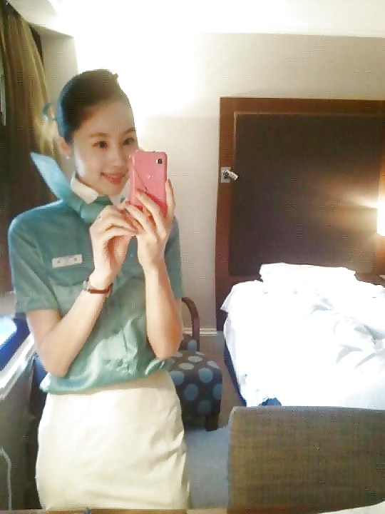 Korean air hostess in public #28189401