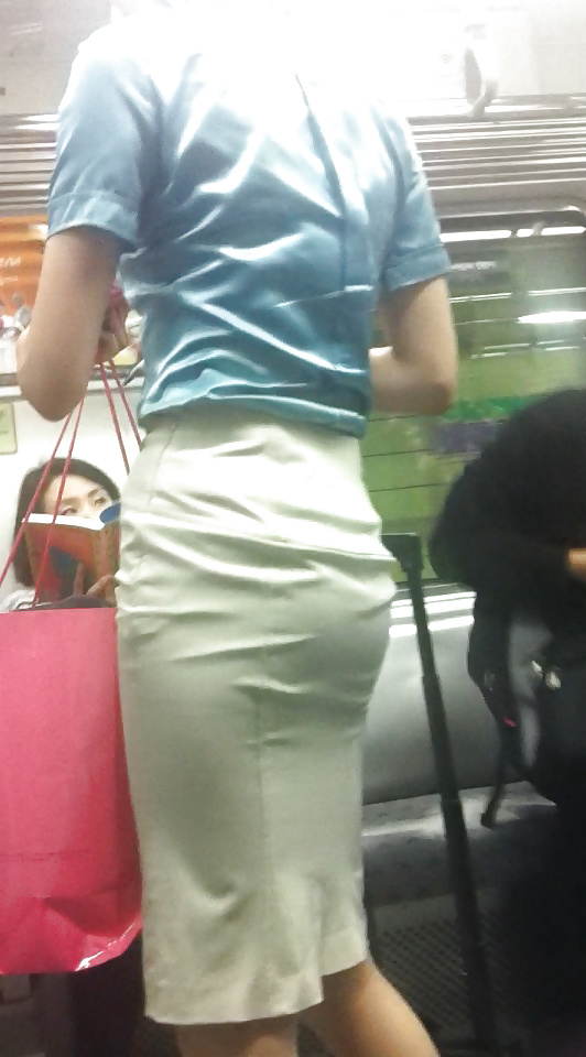 Korean air hostess in public #28189434