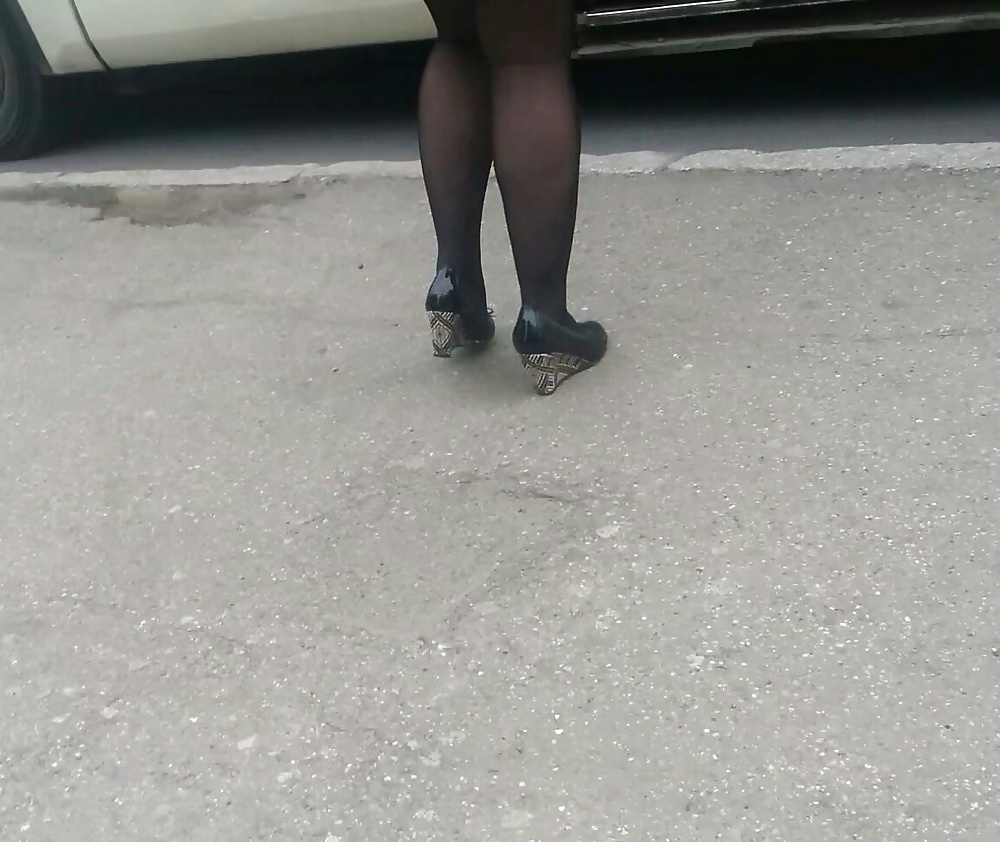 Spy sexy skirt, feet, legs and nylon romanian #26795184