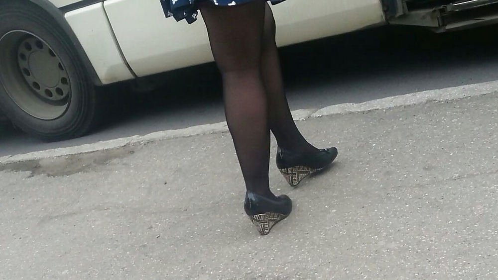 Spy sexy skirt, feet, legs and nylon romanian #26795189
