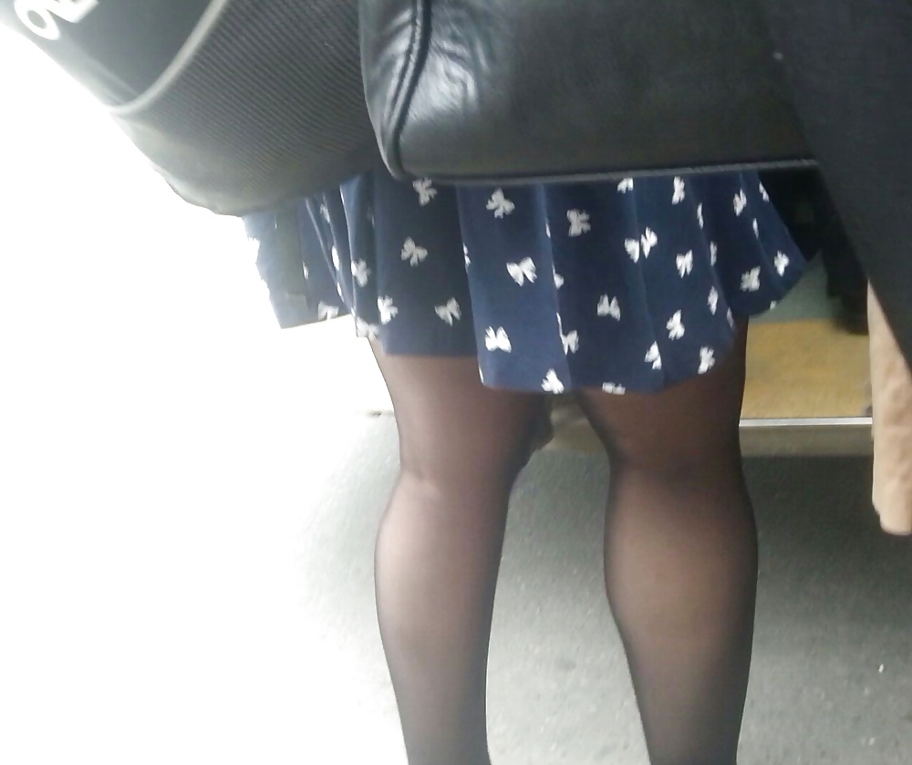 Spy sexy skirt, feet, legs and nylon romanian #26795194