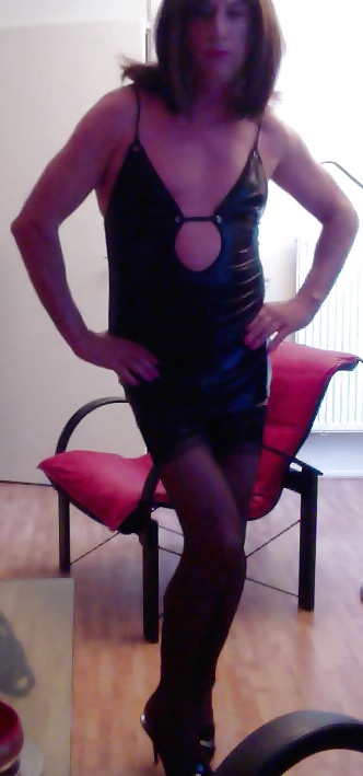 Lucys's Shiny  black dress  #33965963
