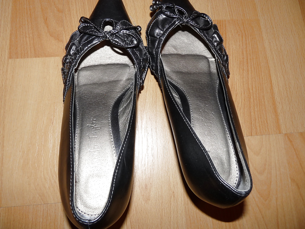 Wifes sexy random shoes heels feet legs nylon #36468973