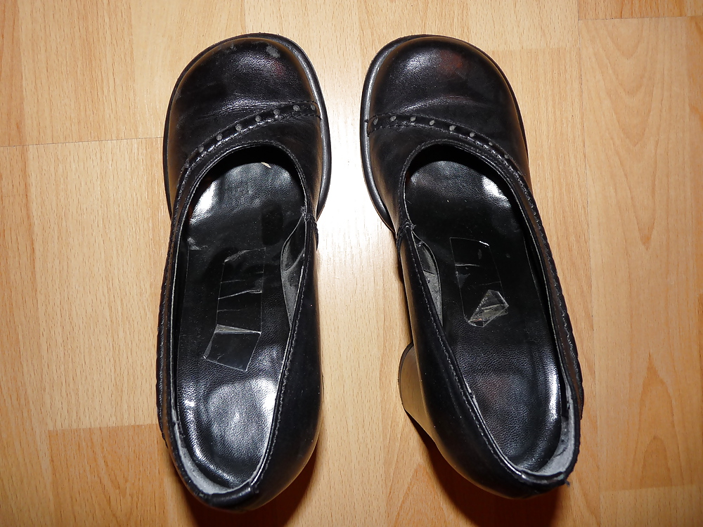 Wifes sexy random shoes heels feet legs nylon #36468990