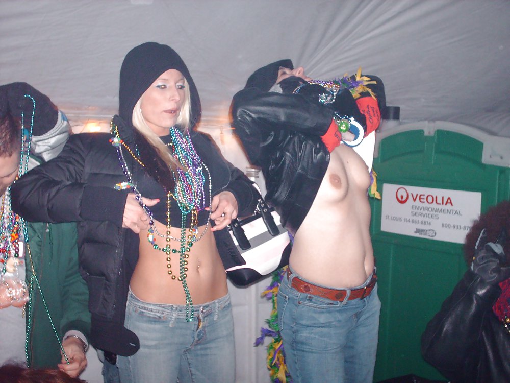 Mardi Gras girls flashing their boobs #35614380