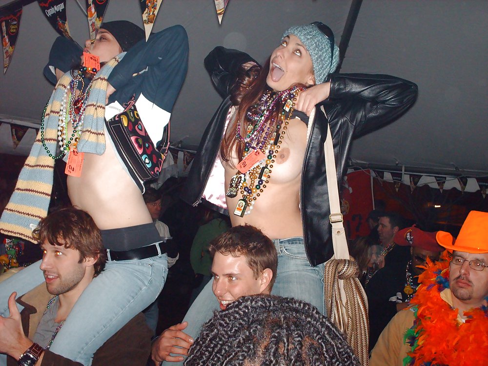 Mardi Gras girls flashing their boobs #35614405