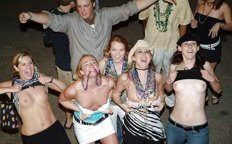 Mardi Gras girls flashing their boobs #35614435