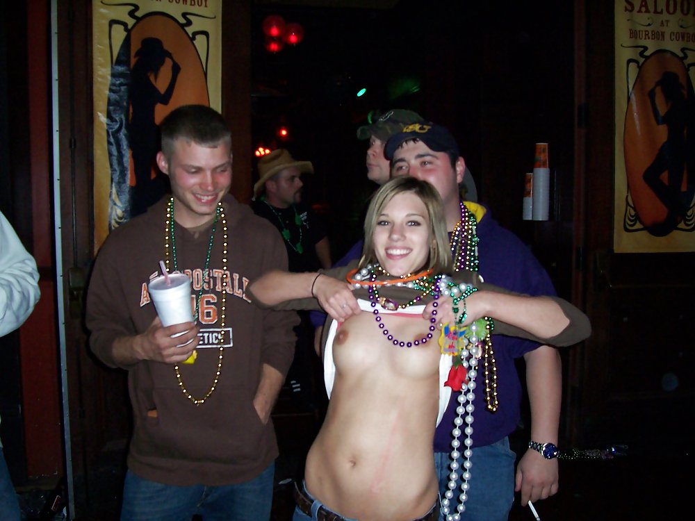 Mardi Gras girls flashing their boobs #35614443