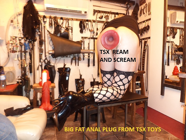 REAM AND SCREAM BUTTPLUG DILDO FROM TSX #39535022