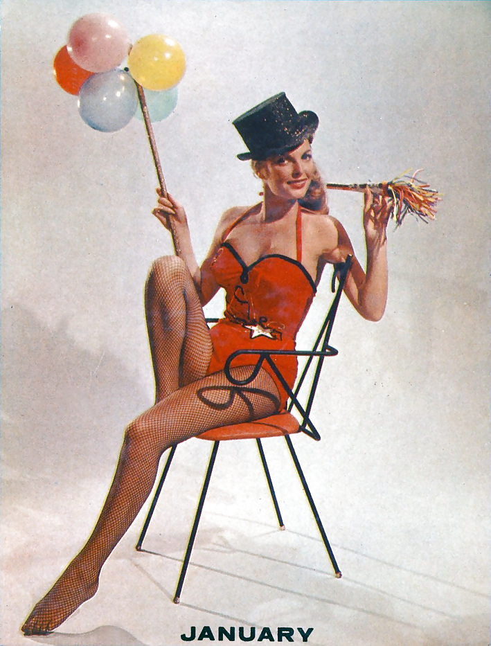Julie london - fotos de pin up para el álbum de chicas de calendario de 1956 
 #23149779