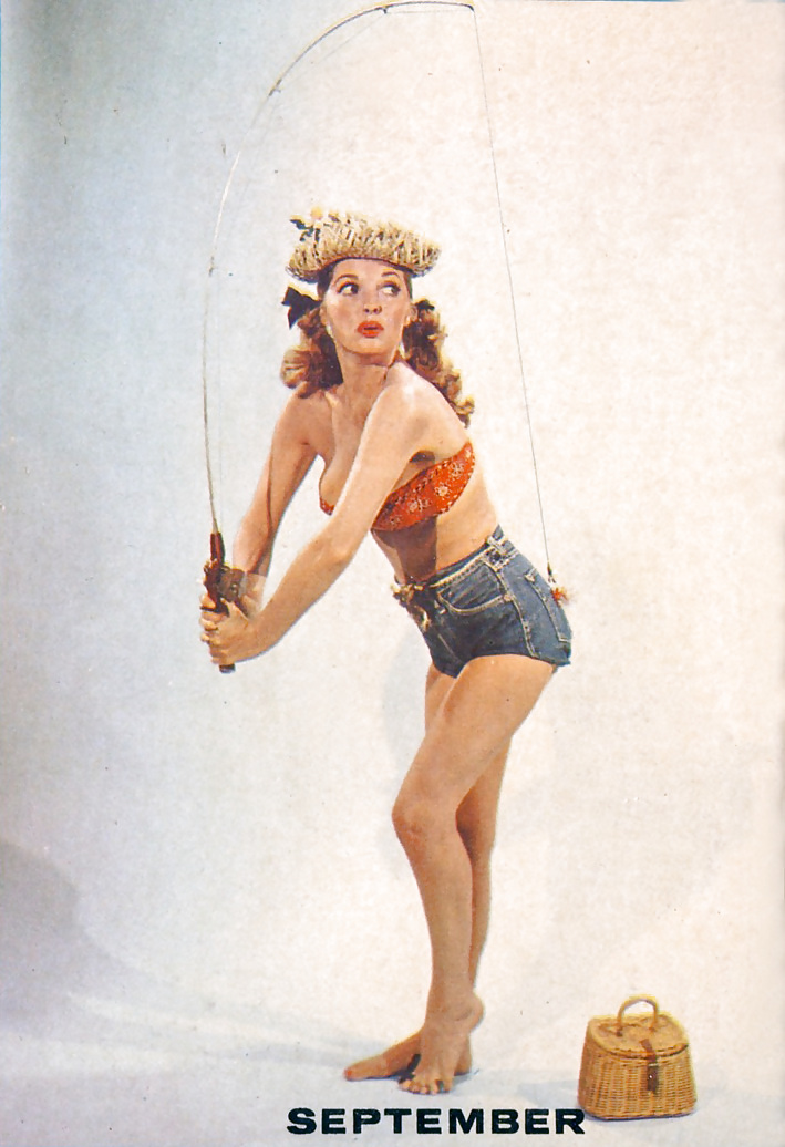 Julie london - fotos de pin up para el álbum de chicas de calendario de 1956 
 #23149839