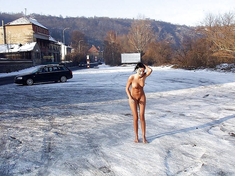 Desnudo en la nieve
 #24580296