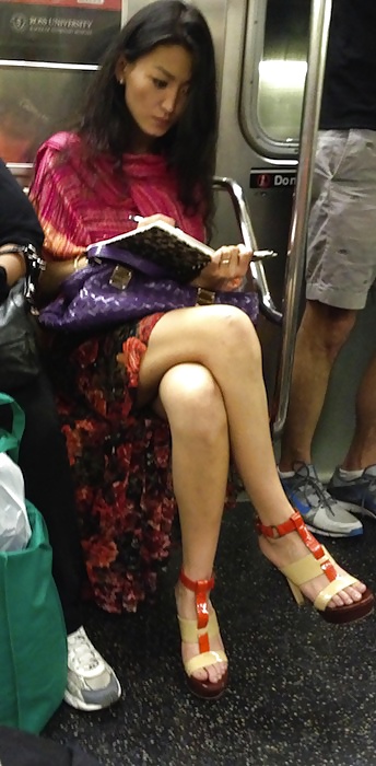 Voyeur nyc subway sexy asian  #26935496