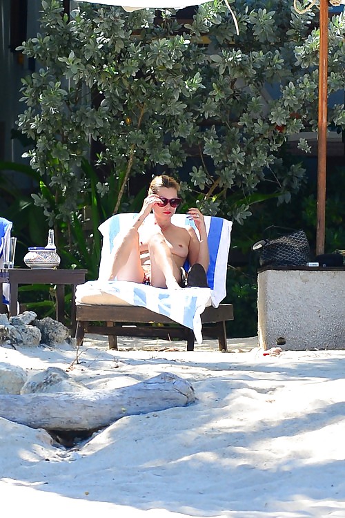 Kate Moss Sunbathes Topless on Vacation in Jamaica #24653238