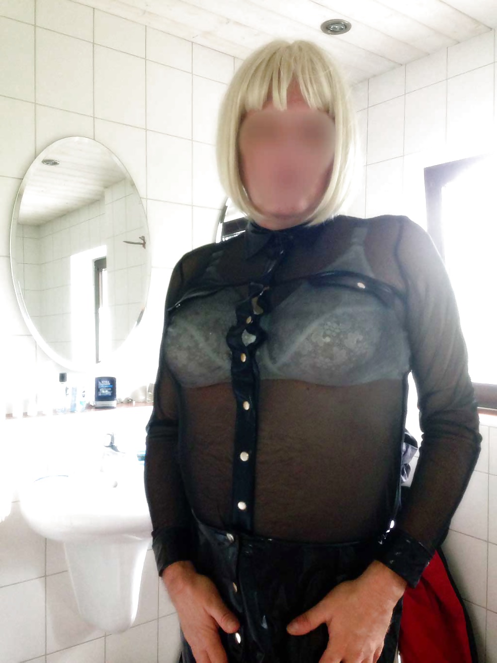 Wanking in my Wifes Wetlook Shirt #33257296