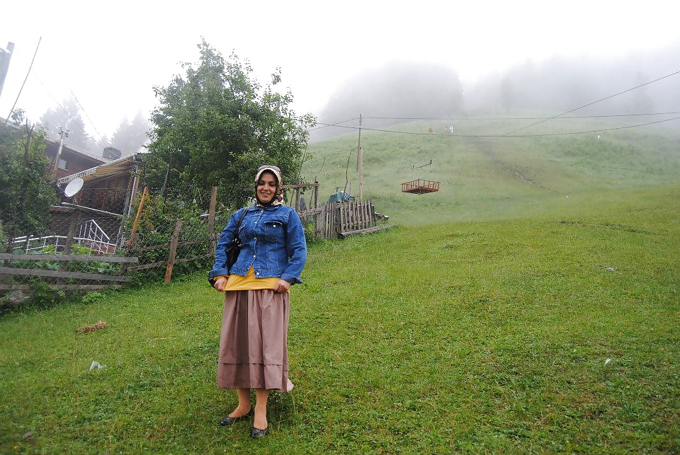 Die Schnittstelle Turbanli Türkisch Hijab Indische Sitzen #30542454