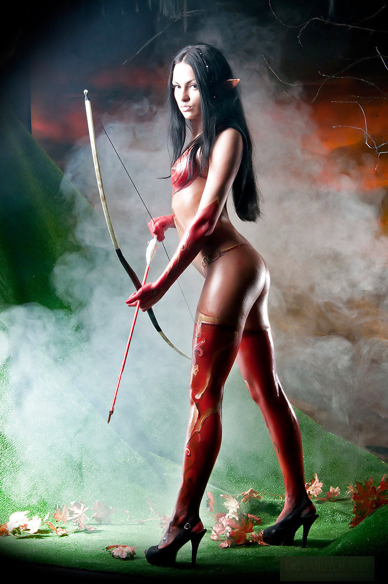 Wow bodypaint sangue elfo cosplay
 #23296768