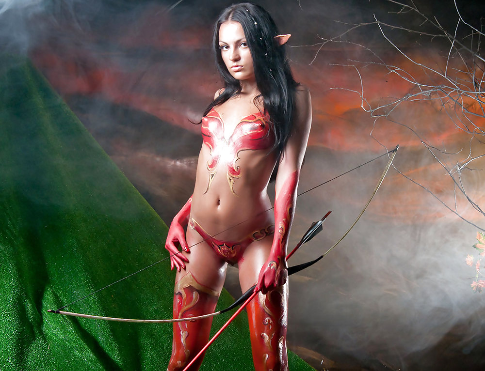 Wow bodypaint sangue elfo cosplay
 #23296803