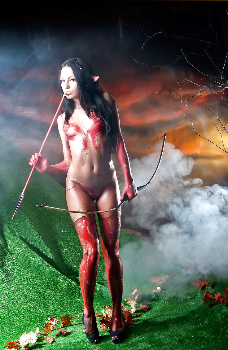 Wow bodypaint sangue elfo cosplay
 #23296820