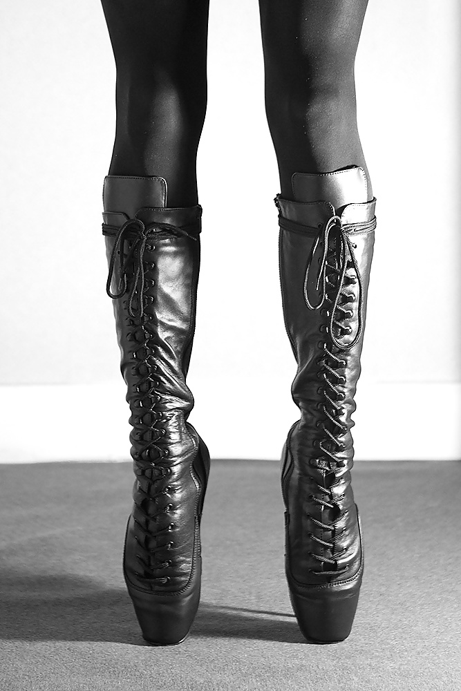 Ballet boots and black stockings #32144427