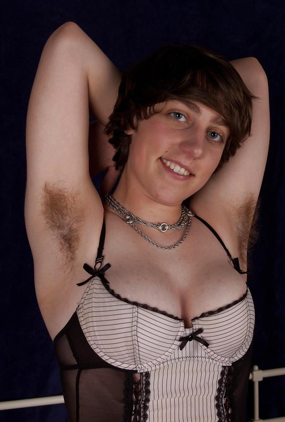 Girls with hairy, unshaven armpits C #23732049