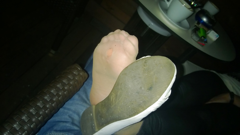 Footjob foot fetish nylon sexy toes #28262863
