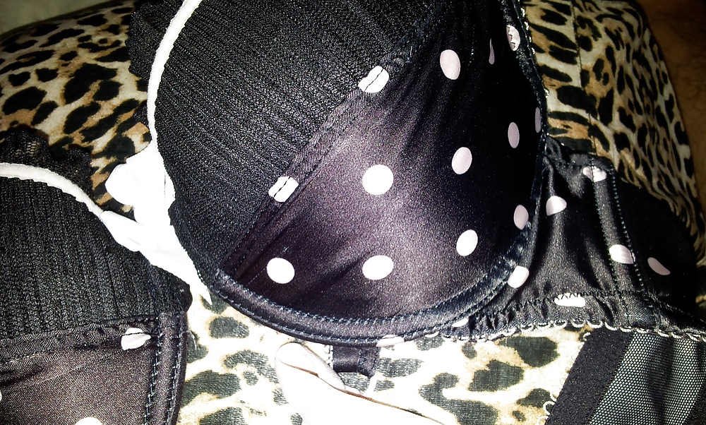 Cumming on my dreams padded bra (sister's new bra) #33979320