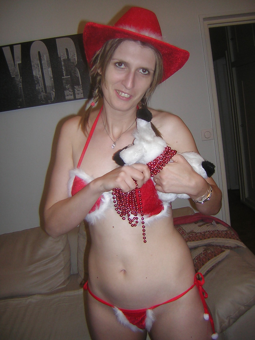 Französisch Amateur Sexy Weihnachts Cowgirl #22981695