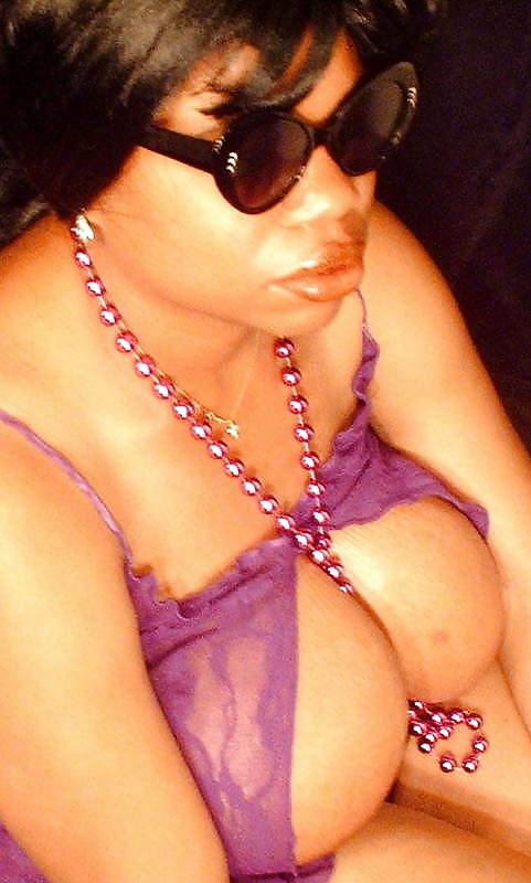 BIG BLACK TITTIES & TIGHT PURPLE TOP!! #37153174