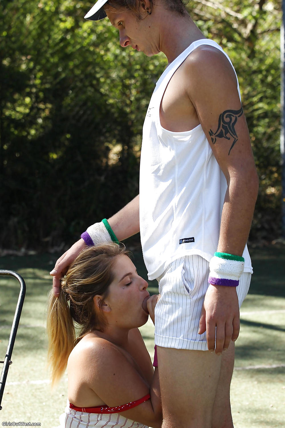Amateur tennis player fucking at the court #23021498