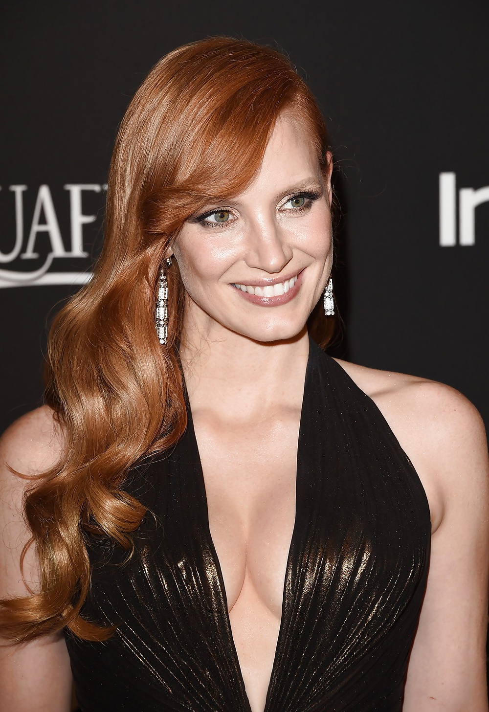 Jessica chastain at the golden globes 2015
 #40709983