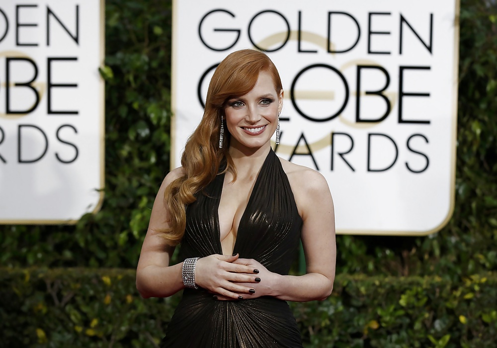 Jessica chastain at the golden globes 2015
 #40710010