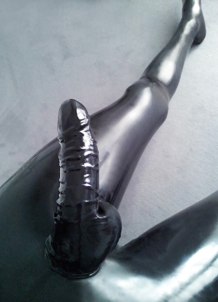 Latex Pants with cock sheath condom #30371264