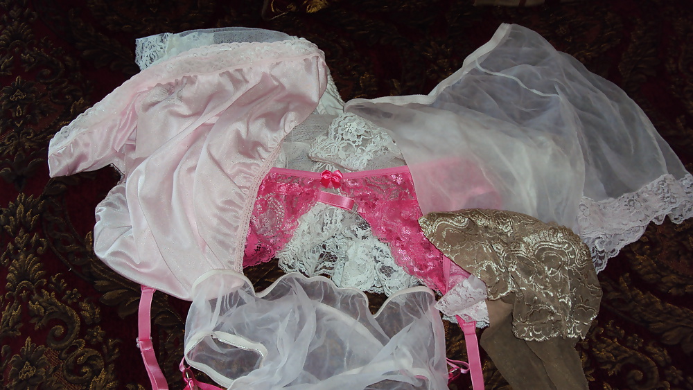 Sissy ankle sox pink nylon panties #32876330