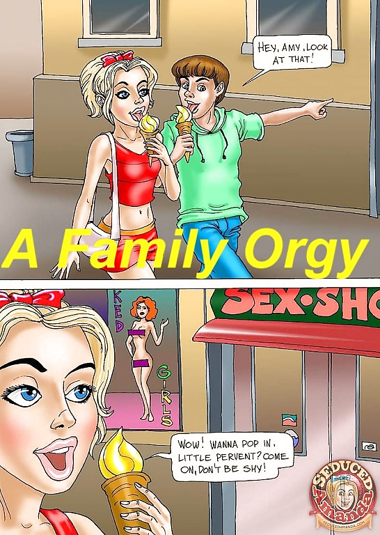 Seduced Amanda - A Family Orgy #39373976