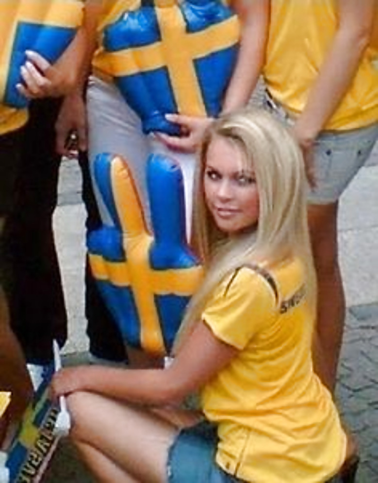 Swedish female soccer fans #31154085