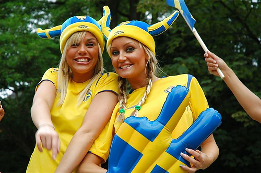 Swedish female soccer fans #31154096