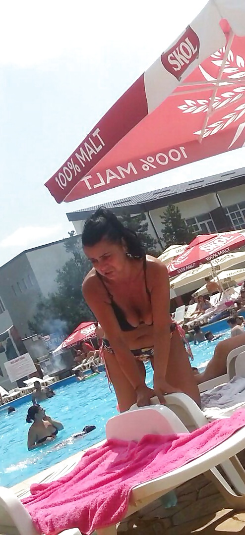 Spy old + young boobs pool romanian #28081129