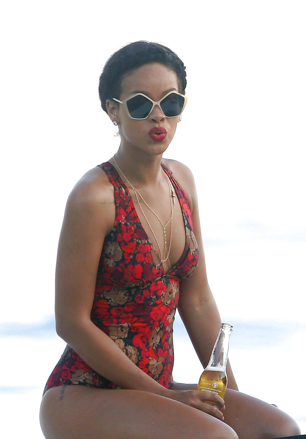 Rihanna swimsuit in France FUCKABLE ASS #34469158