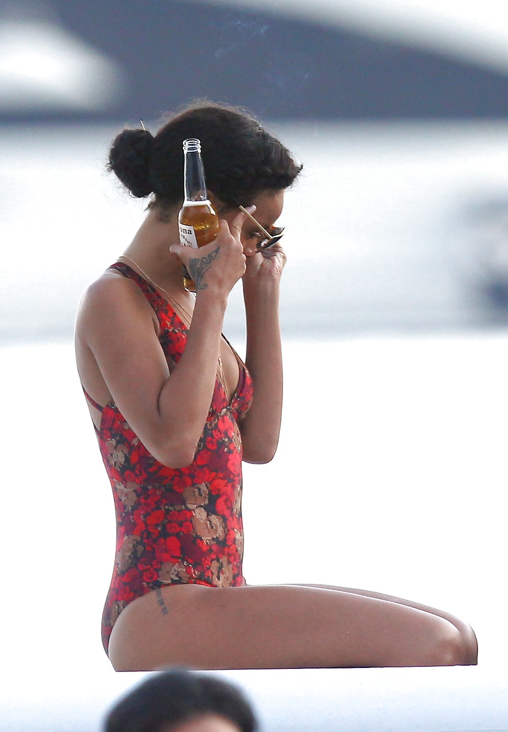 Rihanna swimsuit in France FUCKABLE ASS #34469173