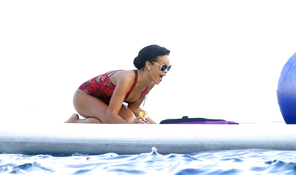 Rihanna swimsuit in France FUCKABLE ASS #34469204