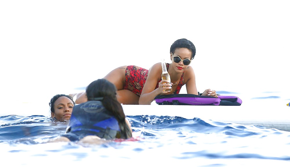 Rihanna swimsuit in France FUCKABLE ASS #34469236
