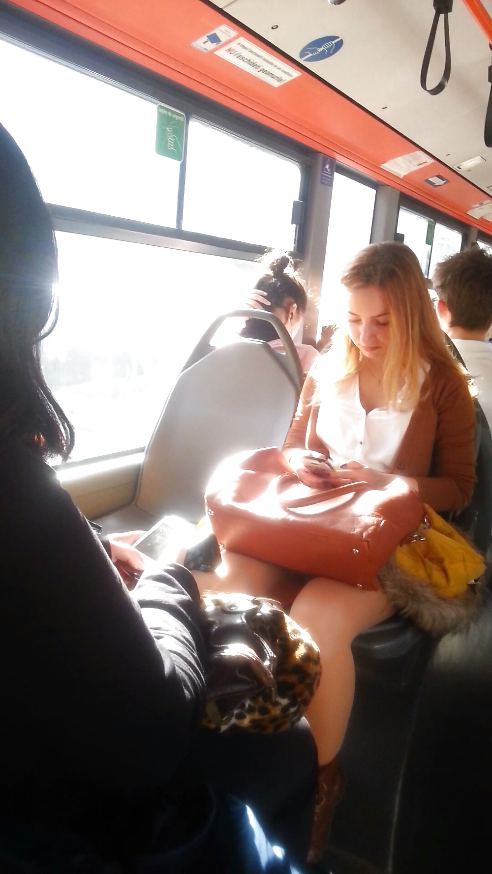 Spy sexy teens in bus and street romanian #31039888