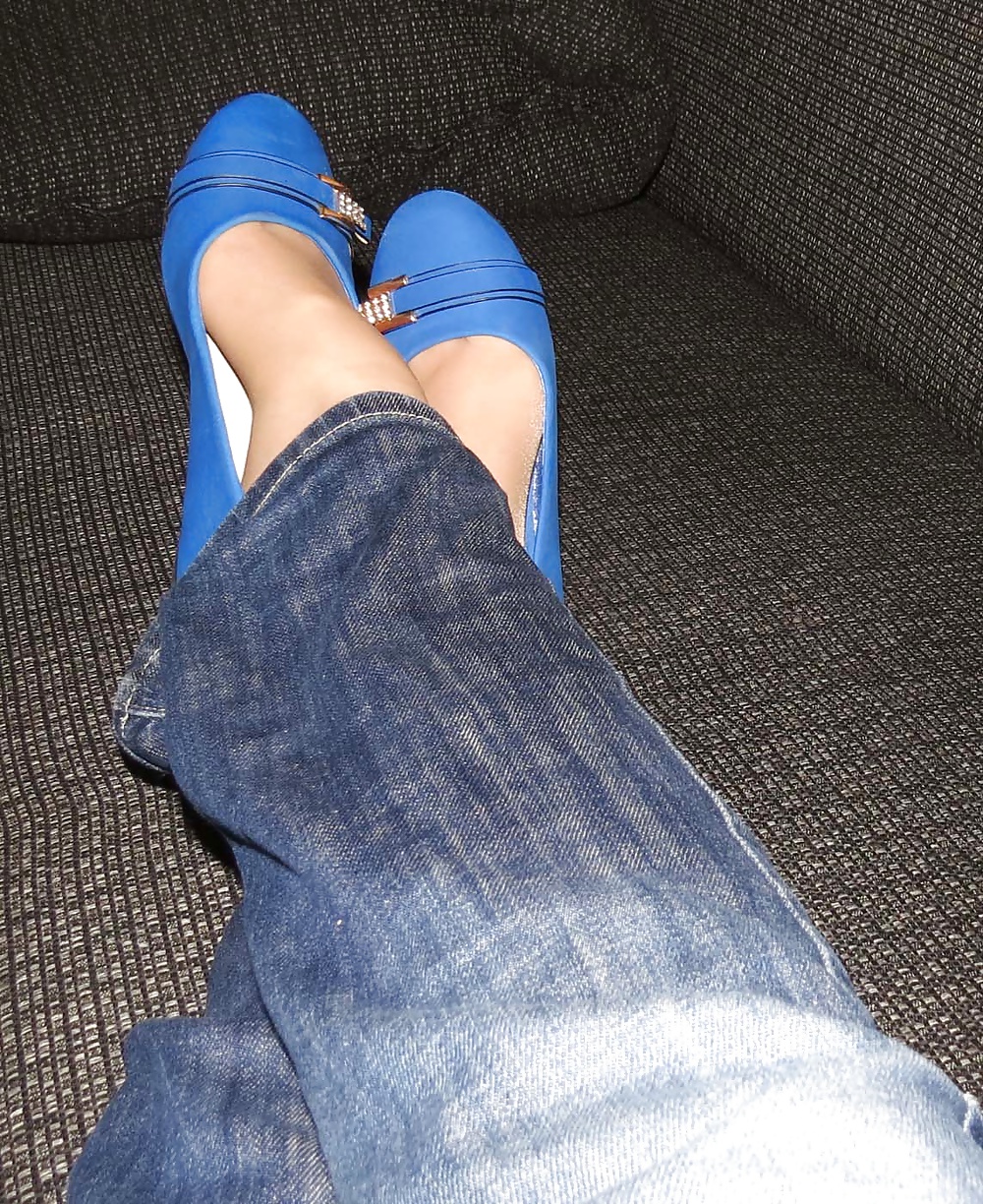 blue Flats with Nylons Outdoor #28428566