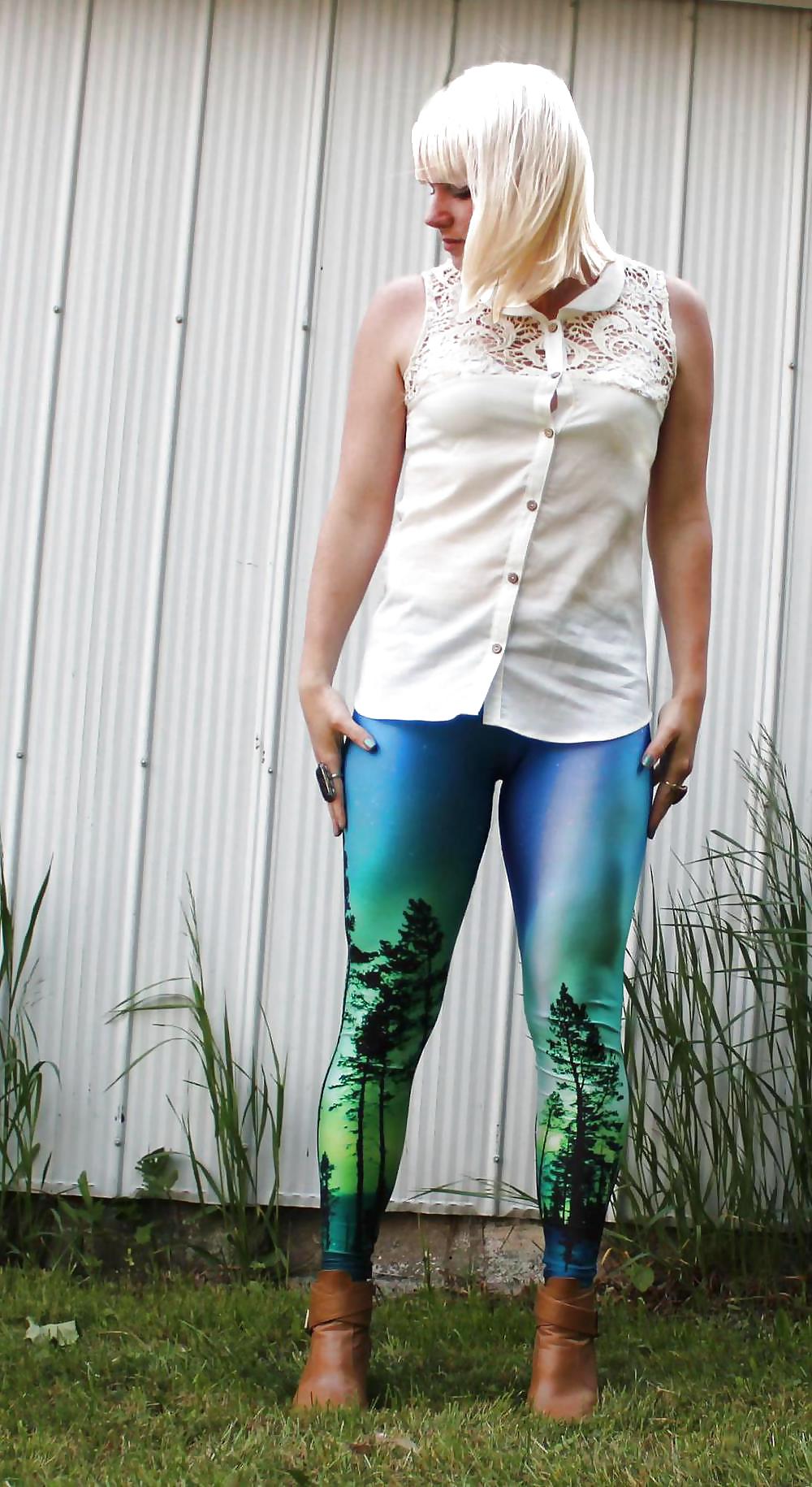 Leggings-girl - baum leggings - spandex legging con árbol
 #24786988