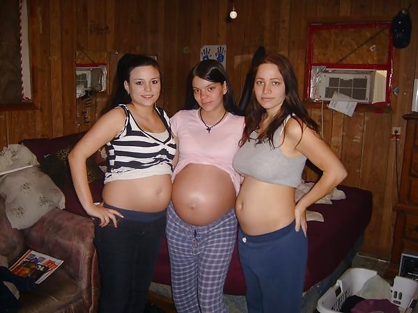 Slaggy pregnant teens used as a cum dumpster! part 5 #28200896